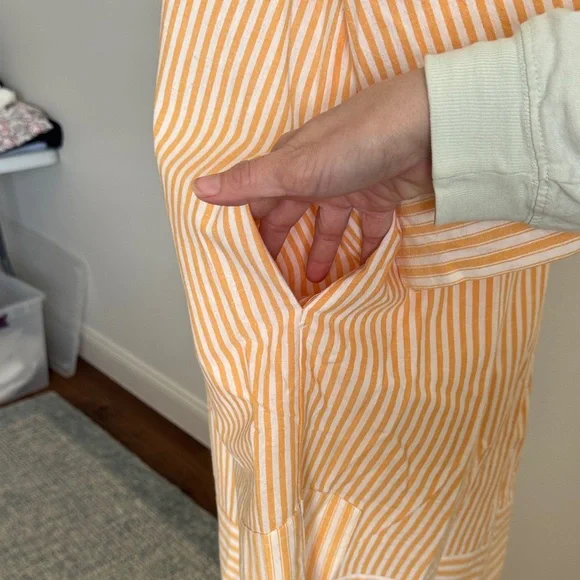 Chic Striped Peach and White Tunic - Picture 5 of 12